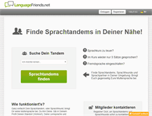 Tablet Screenshot of languagefriends.net